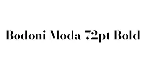 Bodoni Moda 72pt Bold Font