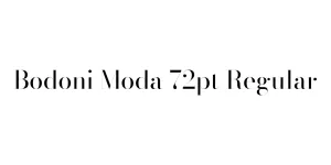 Bodoni Moda 72pt Regular Font