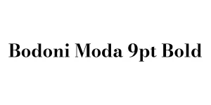 Bodoni Moda 9pt Bold Font