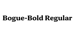 Bogue-Bold Regular Font