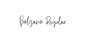 Bolzano Regular Font