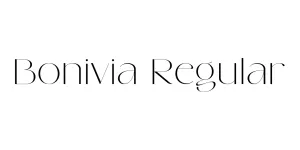 Bonivia Regular Font