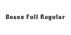 Bosox Full Regular Font