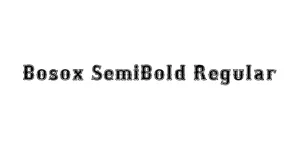 Bosox SemiBold Regular Font