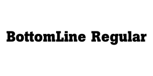 BottomLine Regular Font
