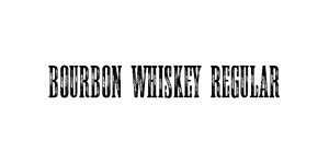 Bourbon whiskey Regular Font