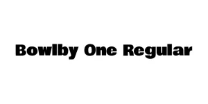 Bowlby One Regular Font