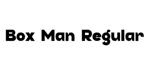Box Man Regular Font