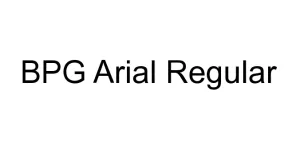 BPG Arial Regular Font