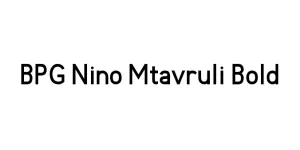 BPG Nino Mtavruli Bold Font