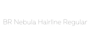 BR Nebula Hairline Regular Font