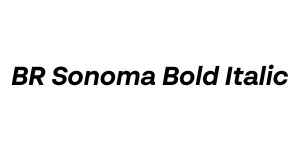 BR Sonoma Bold Italic Font