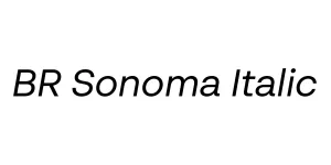 BR Sonoma Italic Font
