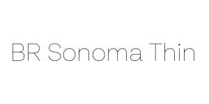 BR Sonoma Thin Font