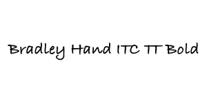 Bradley Hand ITC TT Bold Font