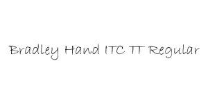 Bradley Hand ITC TT Regular Font