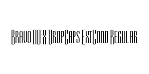 Bravo ND X DropCaps ExtCond Regular Font