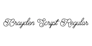 Brayden Script Regular Font