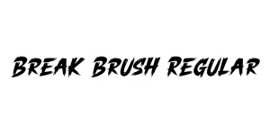 Break Brush Regular Font