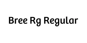 Bree Rg Regular Font