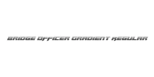 Bridge OFFicer Gradient Regular Font