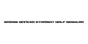 Bridge OFFicer Straight Half Regular Font