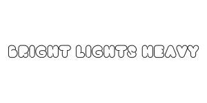 Bright Lights Heavy Font