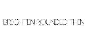 Brighten Rounded Thin Font