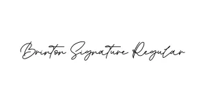 Brinton Signature Regular Font
