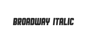 Broadway Italic Font
