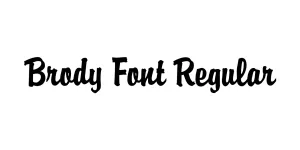 Brody Font Regular Font