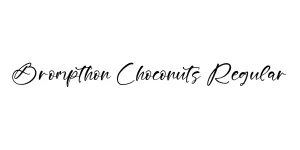 Brompthon Choconuts Regular Font