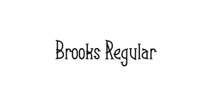 Brooks Regular Font
