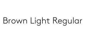 Brown Light Regular Font