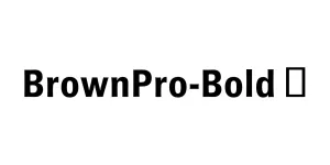 BrownPro-Bold ☞ Font