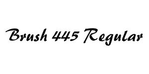 Brush 445 Regular Font