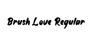Brush Love Regular Font