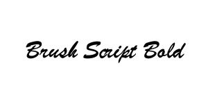Brush Script Bold Font