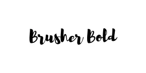 Brusher Bold Font