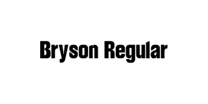 Bryson Regular Font
