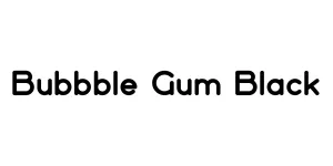 Bubbble Gum Black Font