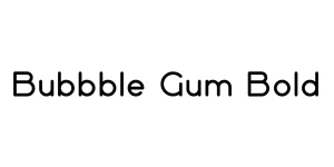 Bubbble Gum Bold Font