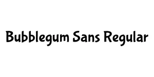Bubblegum Sans Regular Font