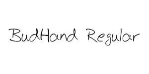 BudHand Regular Font