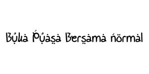 Buka Puasa Bersama normal Font