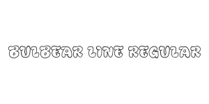 Bulbear Line Regular Font