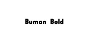 Buman Bold Font