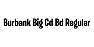 Burbank Big Cd Bd Regular Font