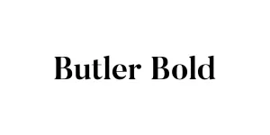 Butler Bold Font
