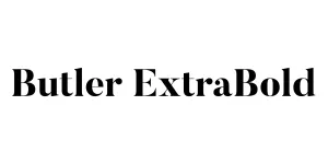 Butler ExtraBold Font